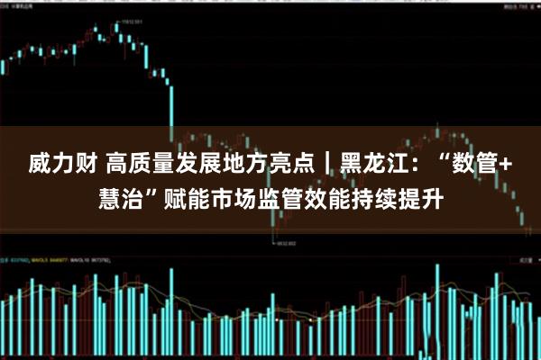 威力财 高质量发展地方亮点｜黑龙江：“数管+慧治”赋能市场监管效能持续提升